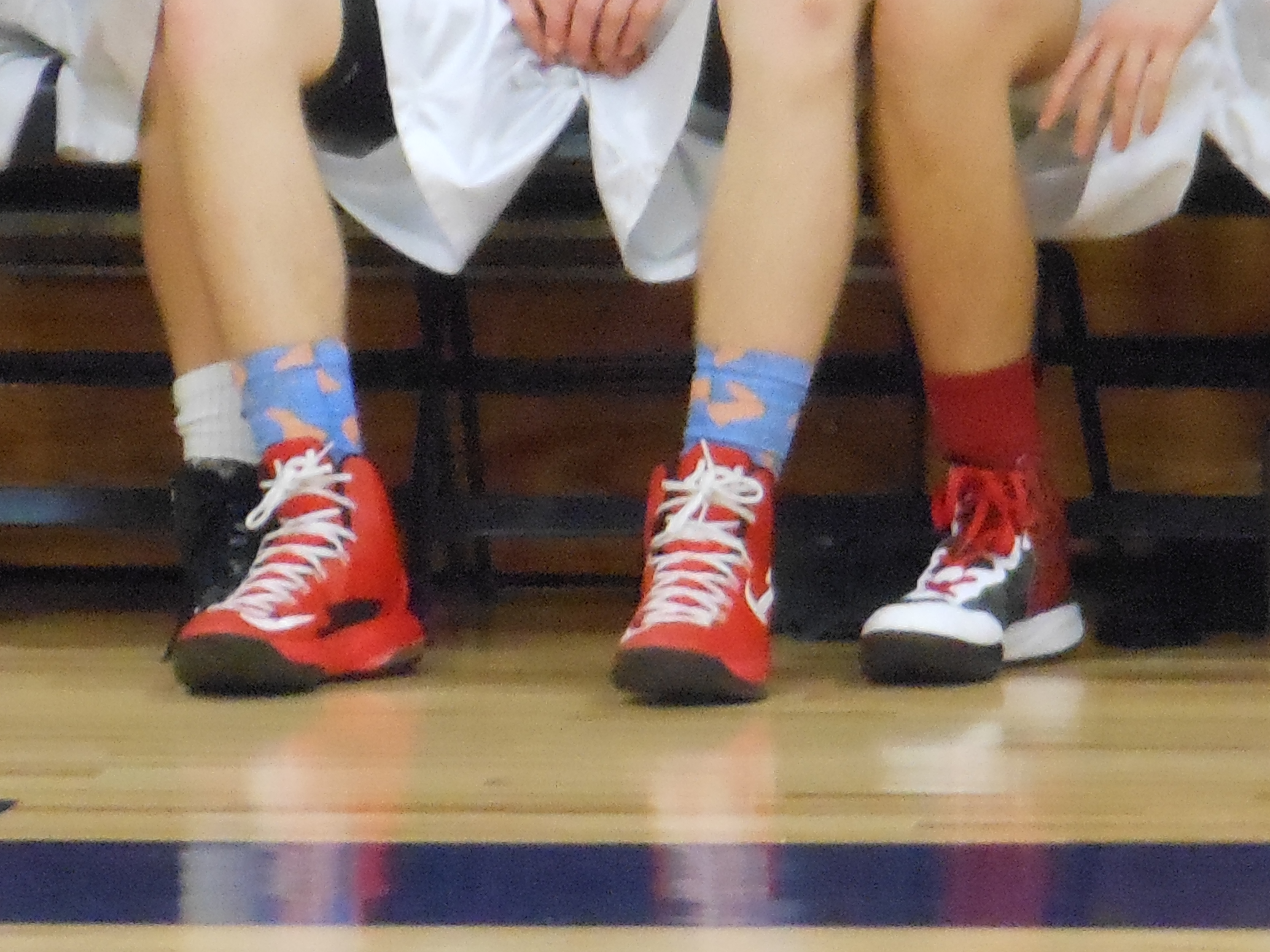 basketball shoes and socks