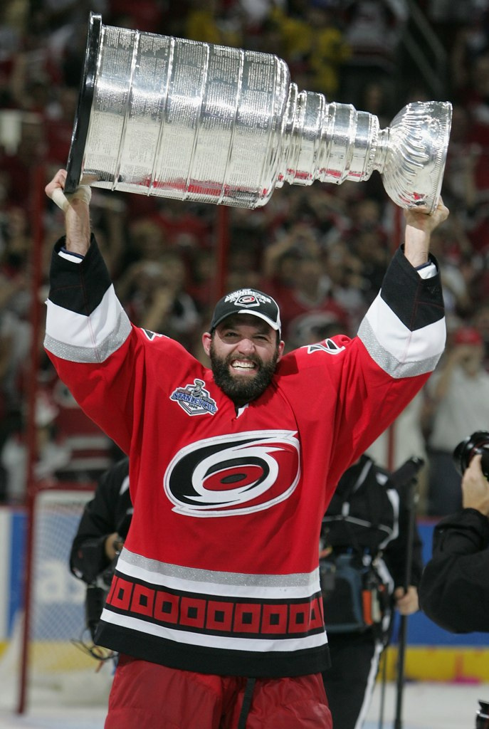 Bret Hedican with The Cup