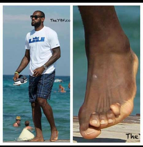 Lebron James's Toes